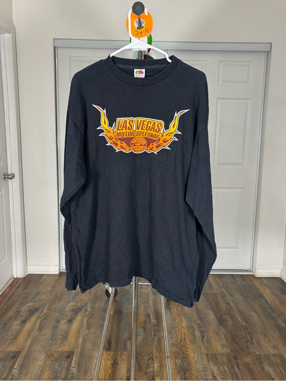 Fruit of the Loom Black Tee with Las Vegas Motor Speedway Graphic